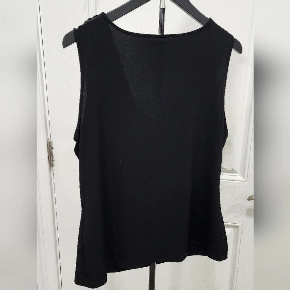 Calvin Klein Black Cowl Neck Blouse. Size L. - Picture 4 of 4